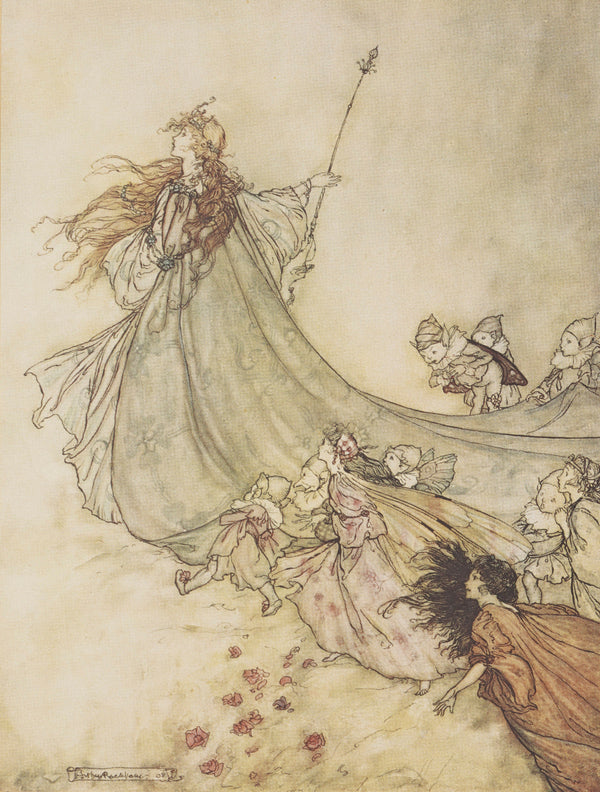 Arthur Rackham — Fairies, Away! We Shall Chide Downright If I Longer Stay | Shakespeare Illustration Print