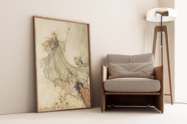 Arthur Rackham — Fairies, Away! We Shall Chide Downright If I Longer Stay | Shakespeare Illustration Print