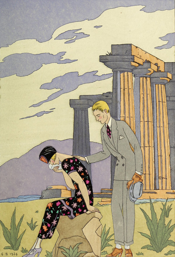 George Barbier — Falbalas et Fanfreluches: Paestum | Art Deco Fashion Print