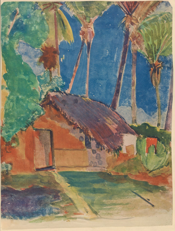Paul Gauguin — Fare sous les cocotiers (House under the Coconut Palms) | Fine Art Print