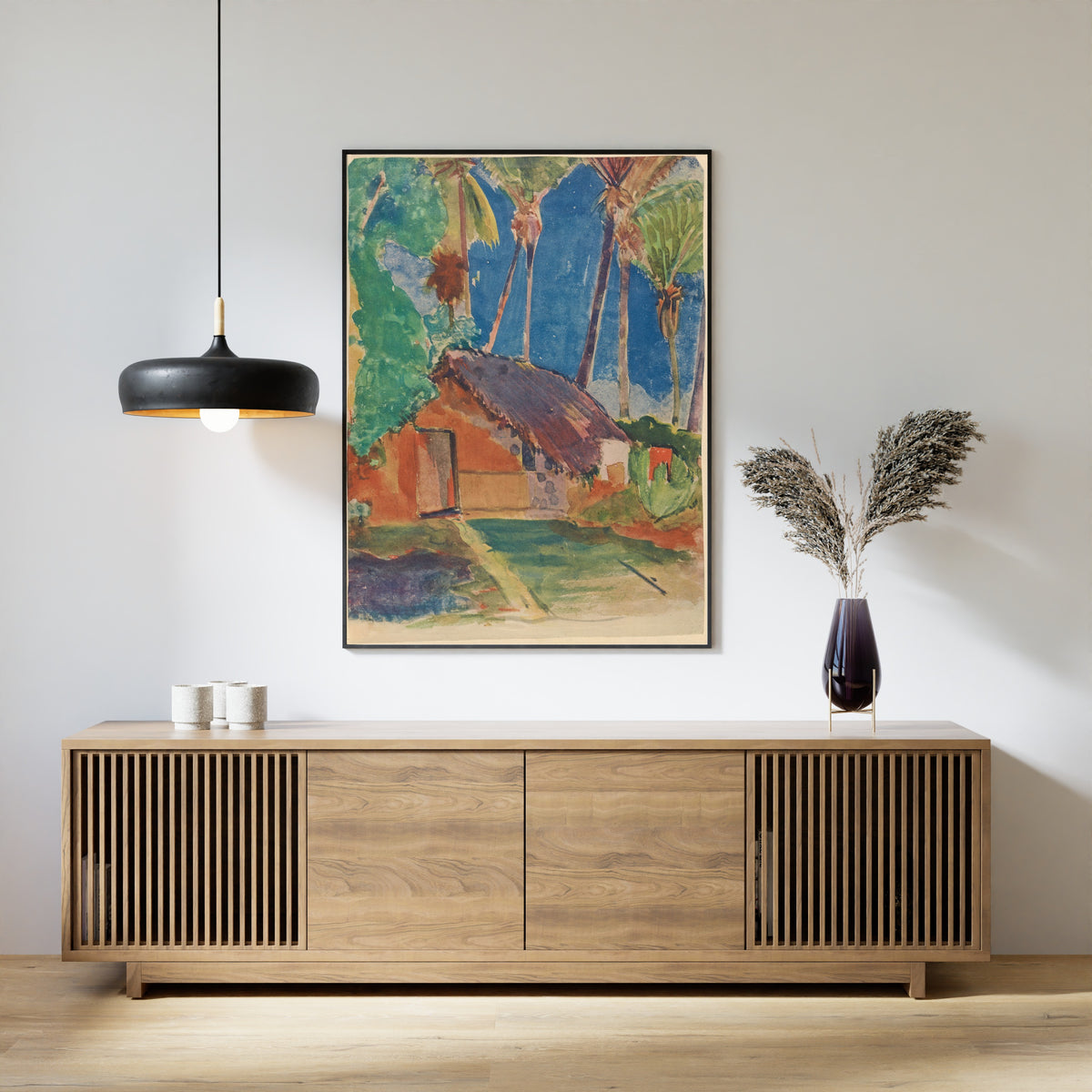 Paul Gauguin — Fare sous les cocotiers (House under the Coconut Palms) | Fine Art Print