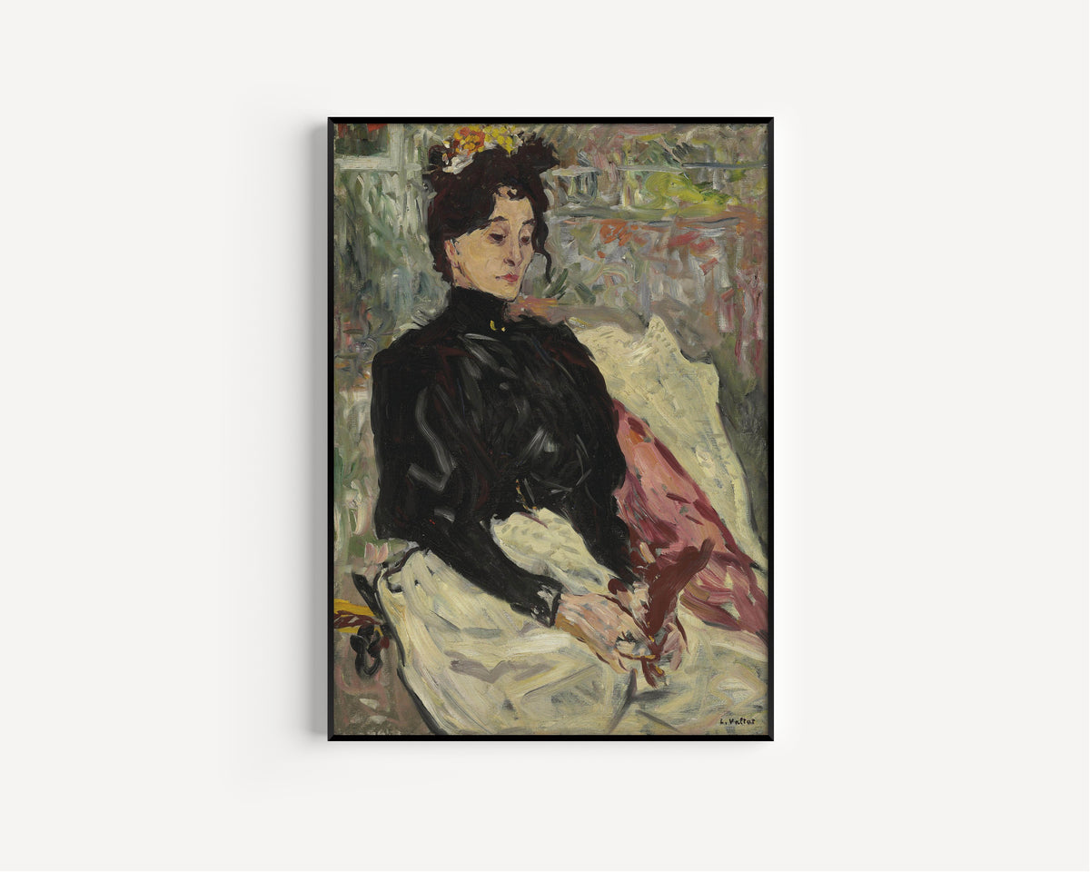 Louis Valtat — Femme à l'éventail | Fauvist Fine Art Print