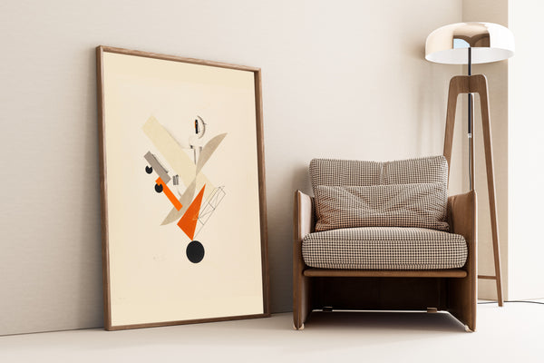 El Lissitzky — Figurines: The Globetrotter (in Time) | Constructivist Lithograph Print