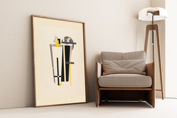 El Lissitzky — Figurines: The Gravediggers (Totengräber) | Constructivist Lithograph Print