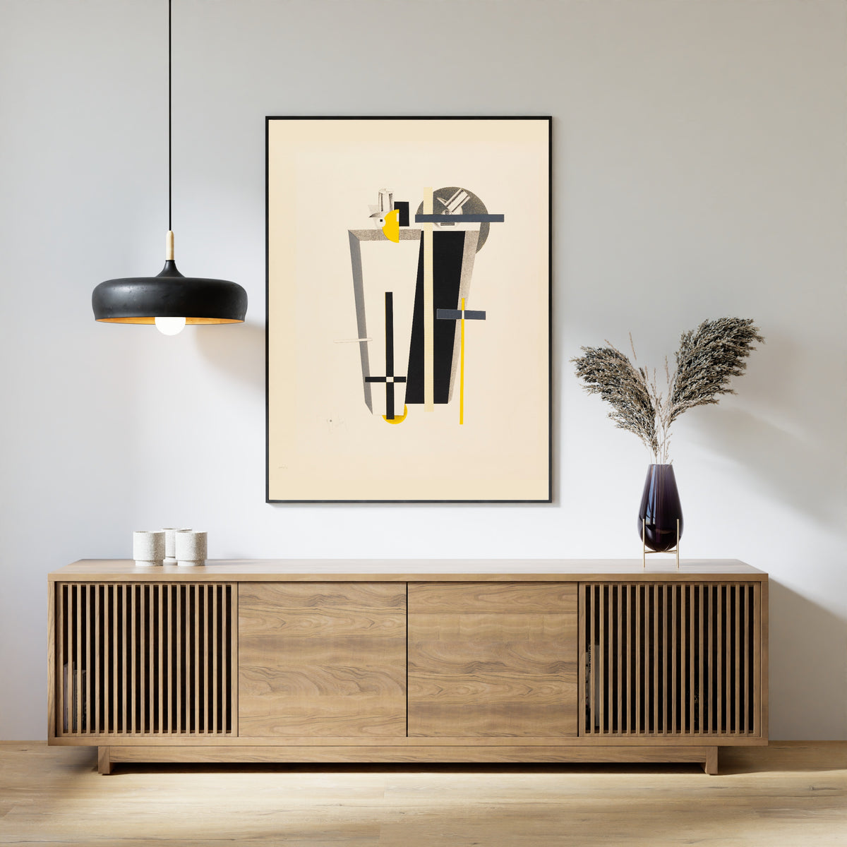 El Lissitzky — Figurines: The Gravediggers (Totengräber) | Constructivist Lithograph Print