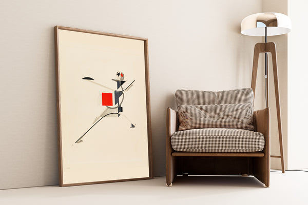 El Lissitzky — Figurines: The New Man (Neuer) | Constructivist Lithograph Print