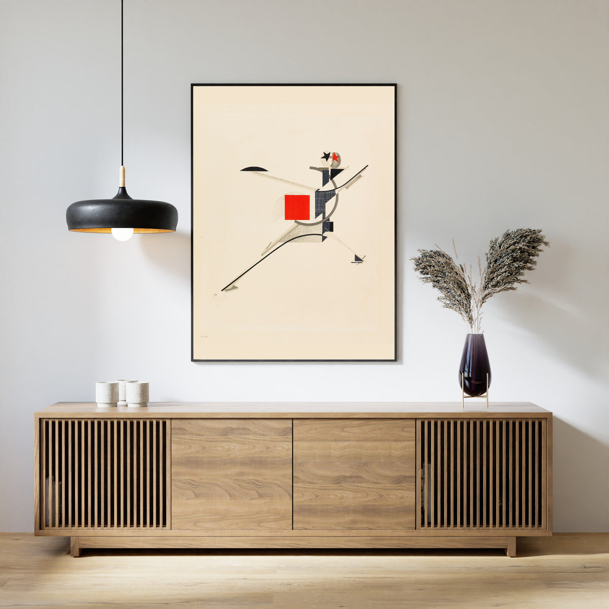 El Lissitzky — Figurines: The New Man (Neuer) | Constructivist Lithograph Print