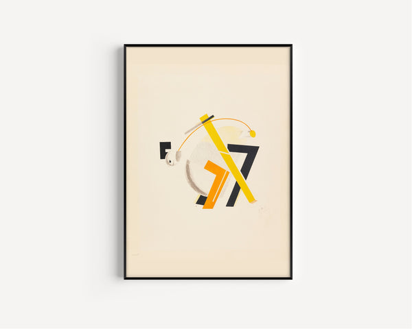 El Lissitzky — Figurines: The Old Man, His Head Two Steps Behind (Alter) | Constructivist Lithograph Print