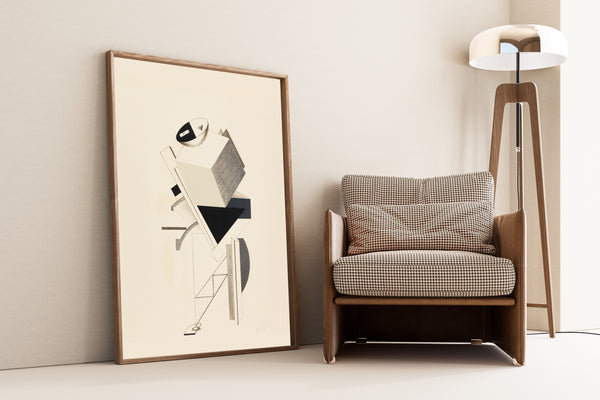 El Lissitzky — Figurines: The Sentry (Posten) | Constructivist Lithograph Print