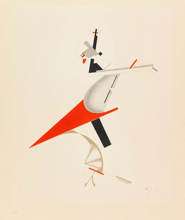 El Lissitzky — Figurines: The Troublemaker (Zankstifter) | Constructivist Lithograph Print