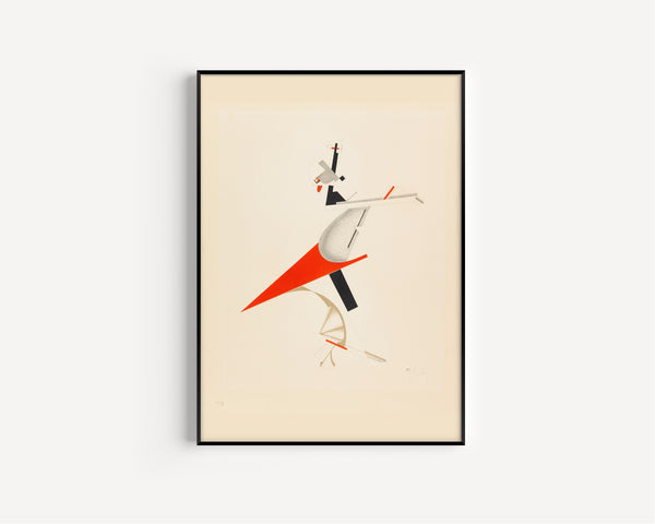 El Lissitzky — Figurines: The Troublemaker (Zankstifter) | Constructivist Lithograph Print