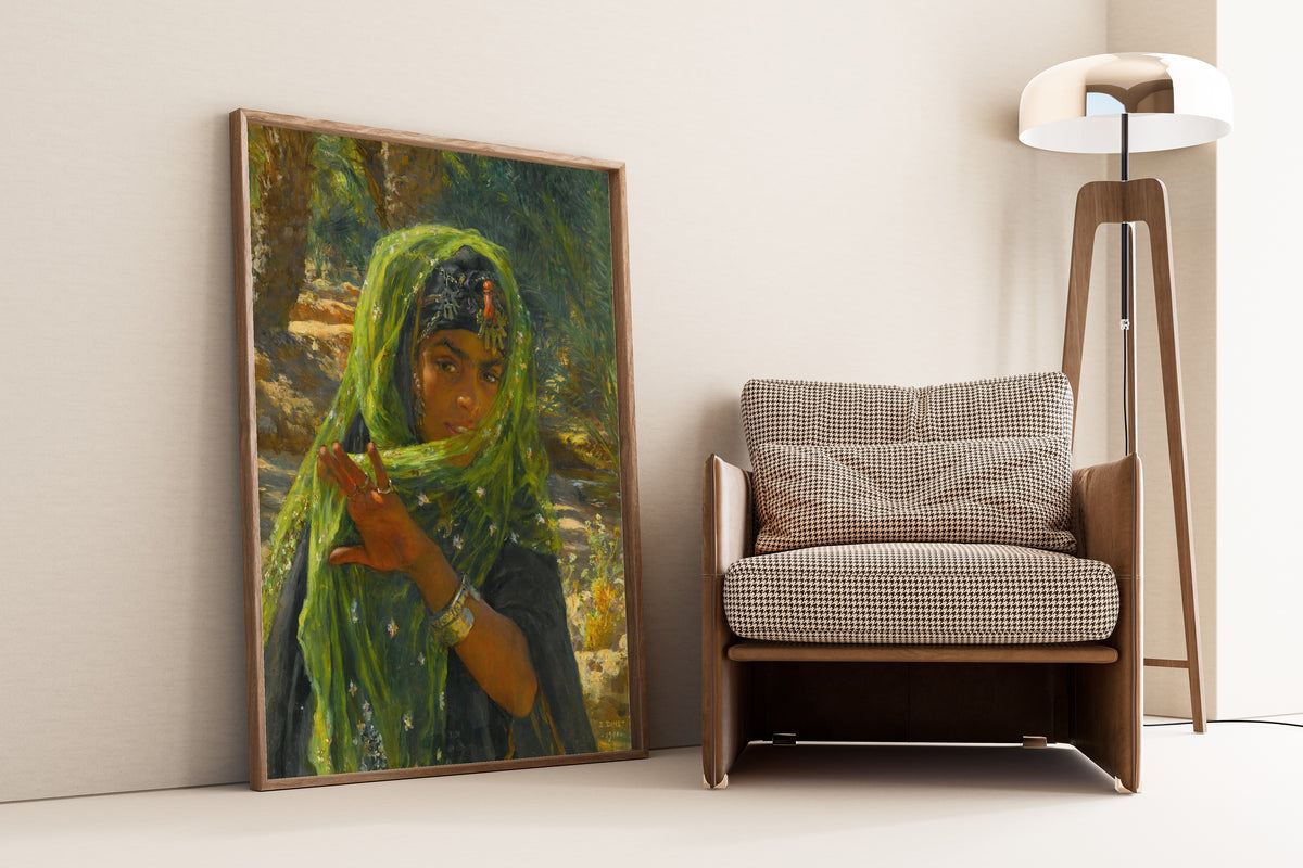 Étienne Dinet — Fillette se voilant | Fine Art Print