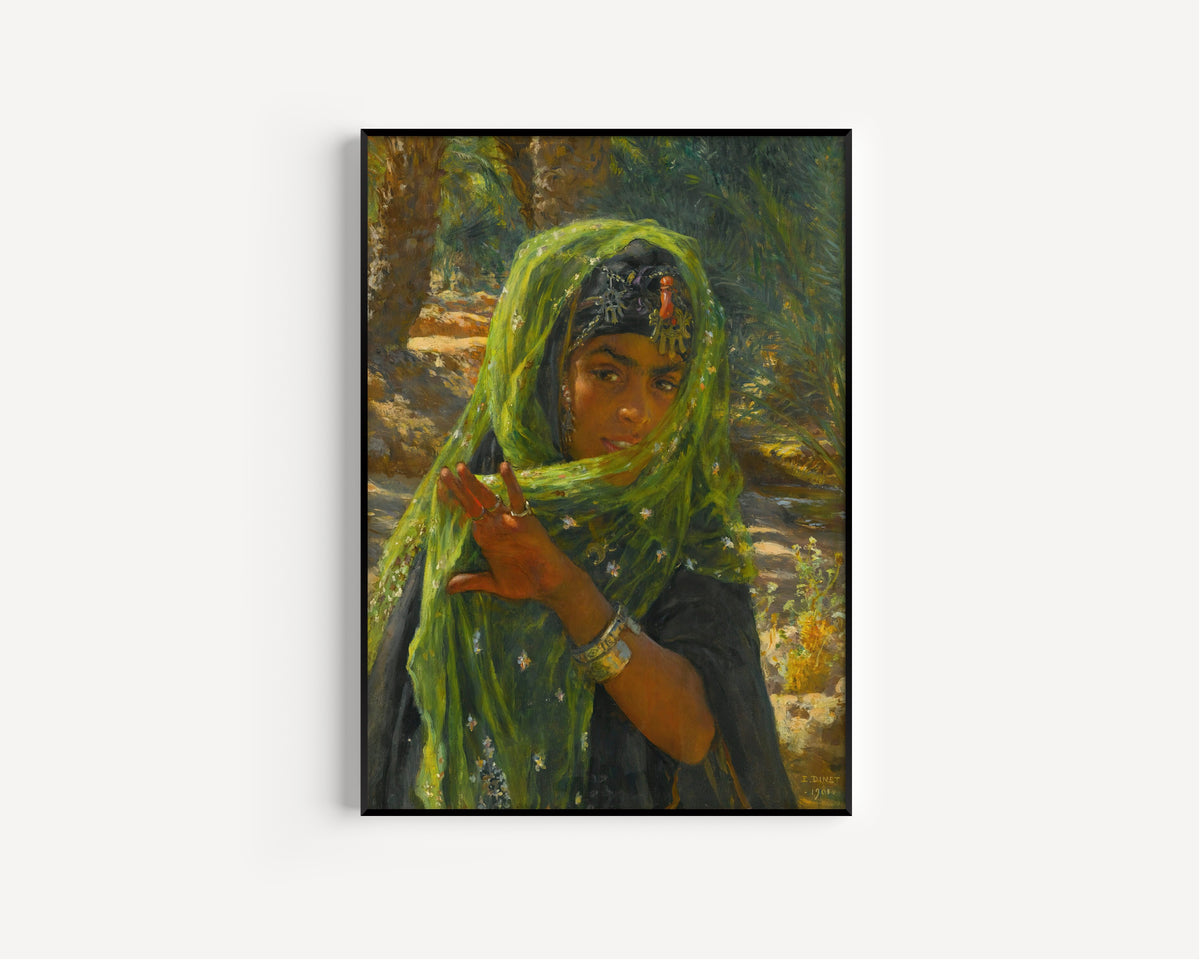 Étienne Dinet — Fillette se voilant | Fine Art Print