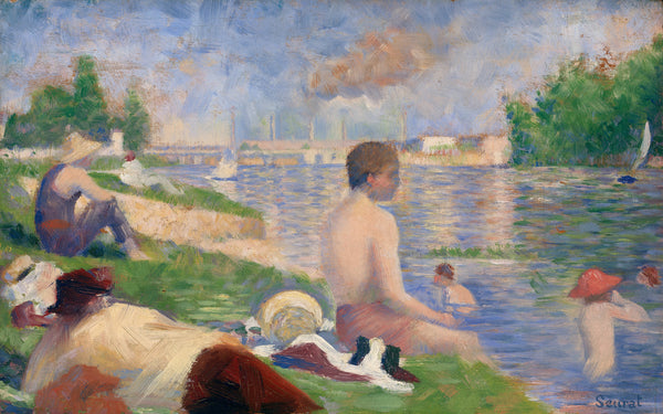 Georges Seurat — Final Study for Bathers at Asnieres | Fine Art Print