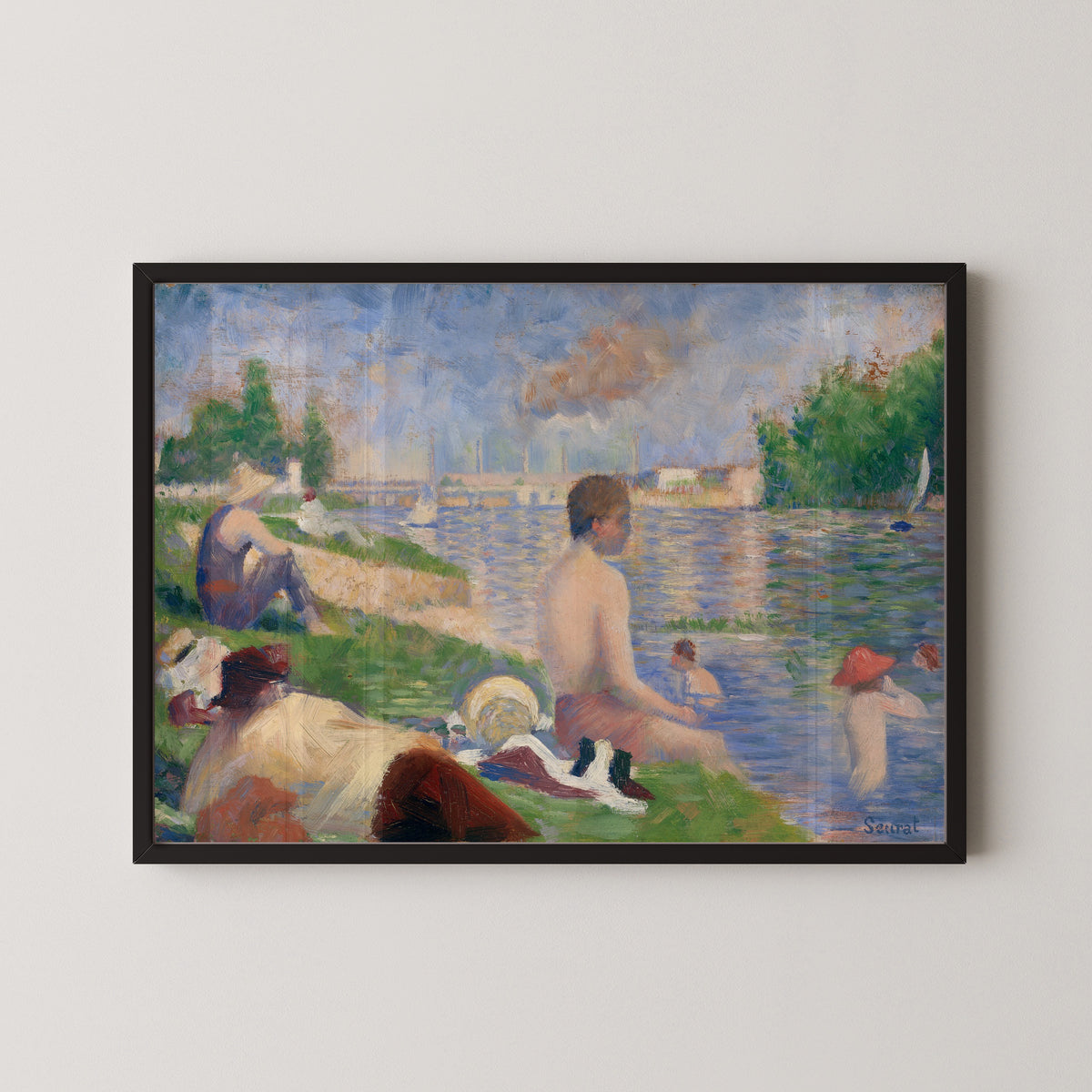 Georges Seurat — Final Study for Bathers at Asnieres | Fine Art Print