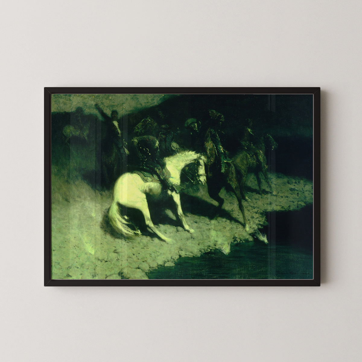 Frederic Remington — Fired On | Western Art Print