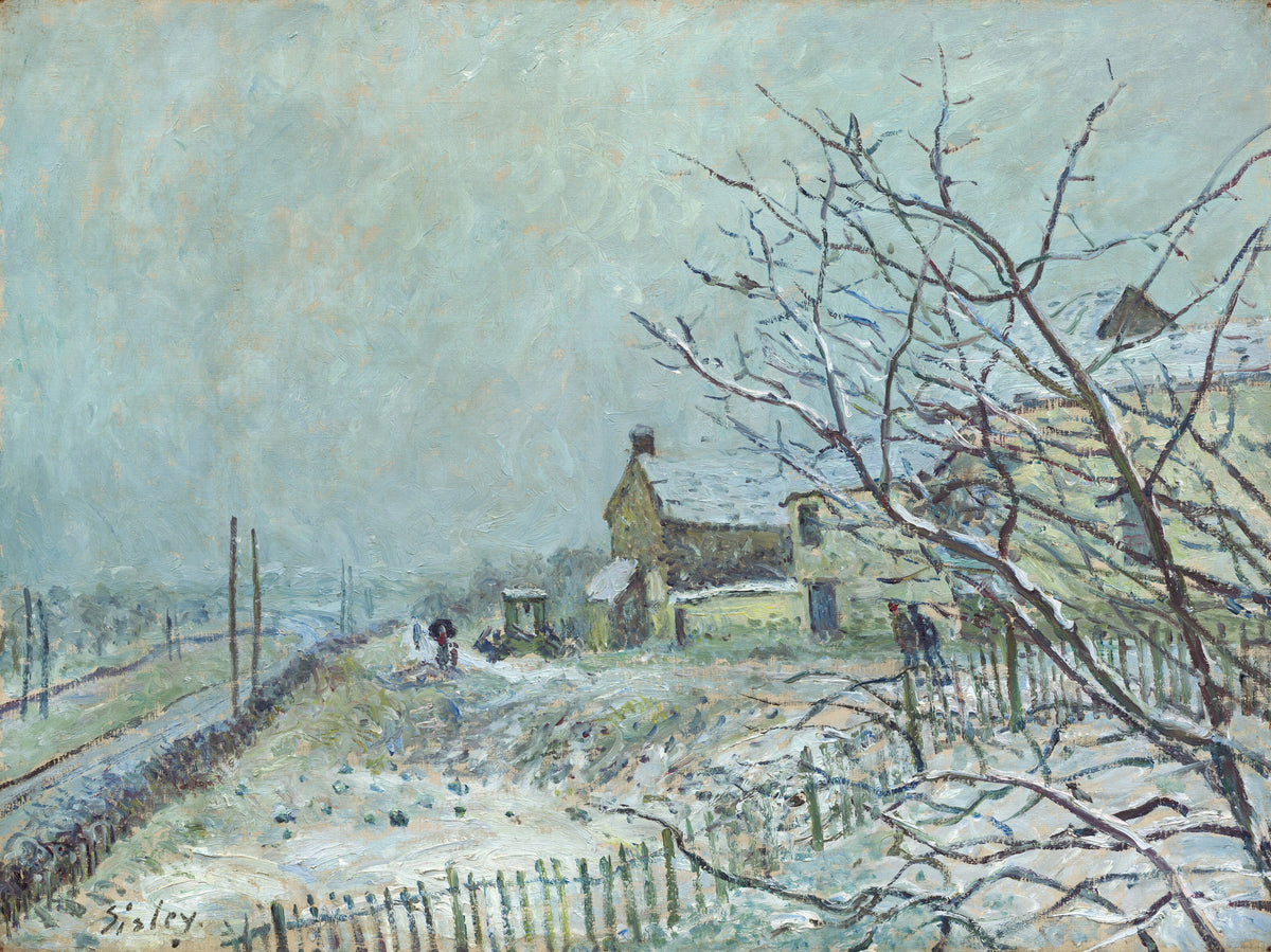 Alfred Sisley — First Snow at Veneux-Nadon | Fine Art Print