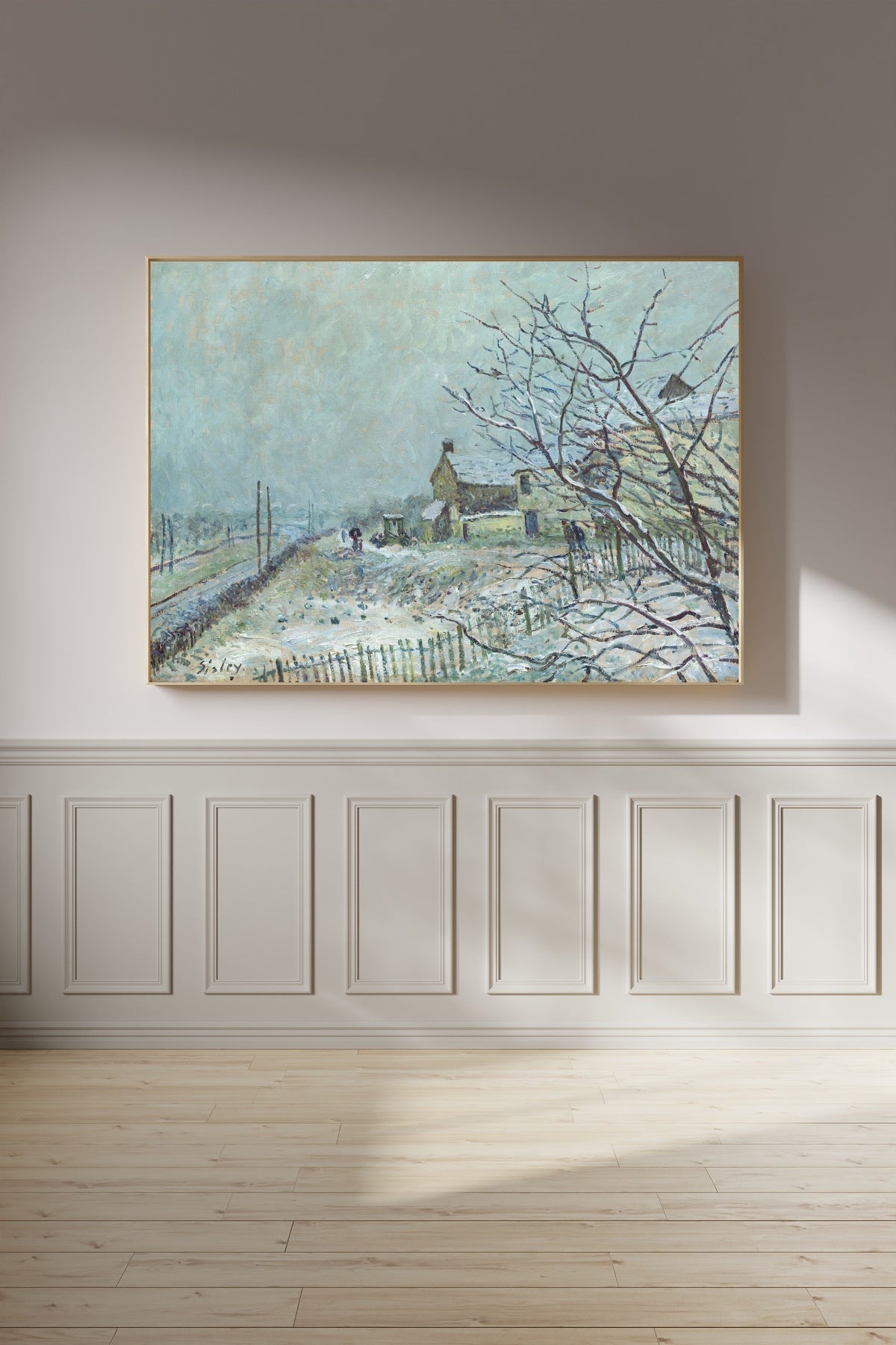 Alfred Sisley — First Snow at Veneux-Nadon | Fine Art Print