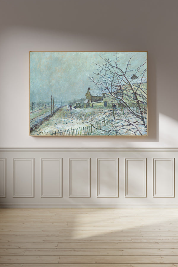Alfred Sisley — First Snow at Veneux-Nadon | Fine Art Print