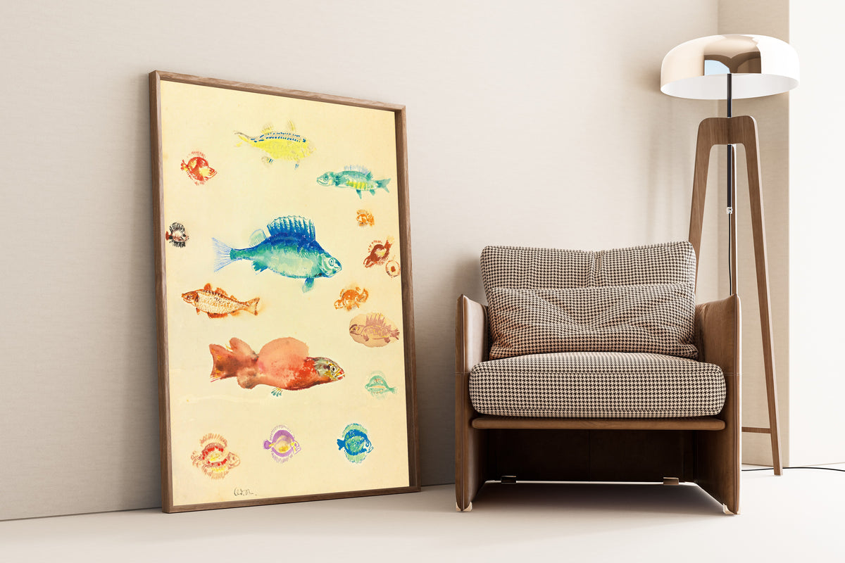 Odilon Redon — Fish | Symbolist Art Print