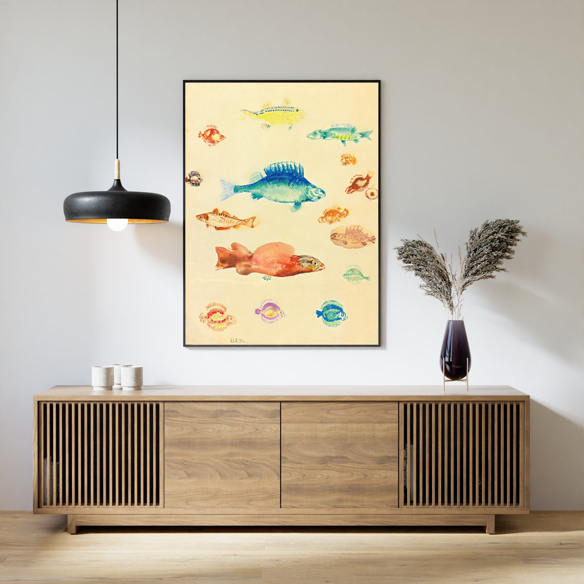 Odilon Redon — Fish | Symbolist Art Print