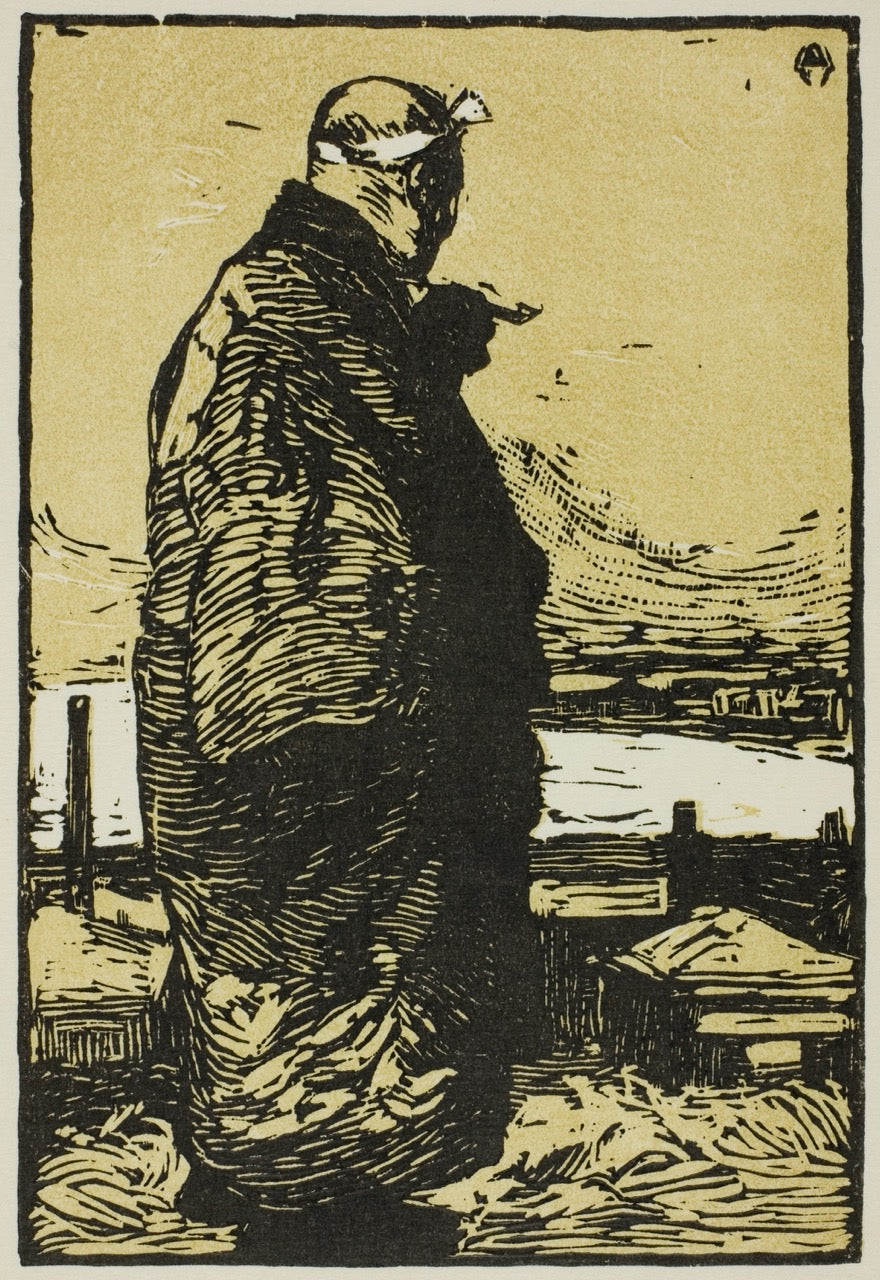 Kanae Yamamoto — The Fisherman | Sosaku-hanga Print