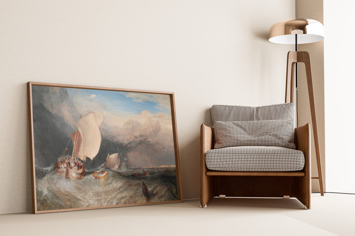 J.M.W. Turner — Fishing Boats with Hucksters Bargaining for Fish | Landscape Fine Art Print