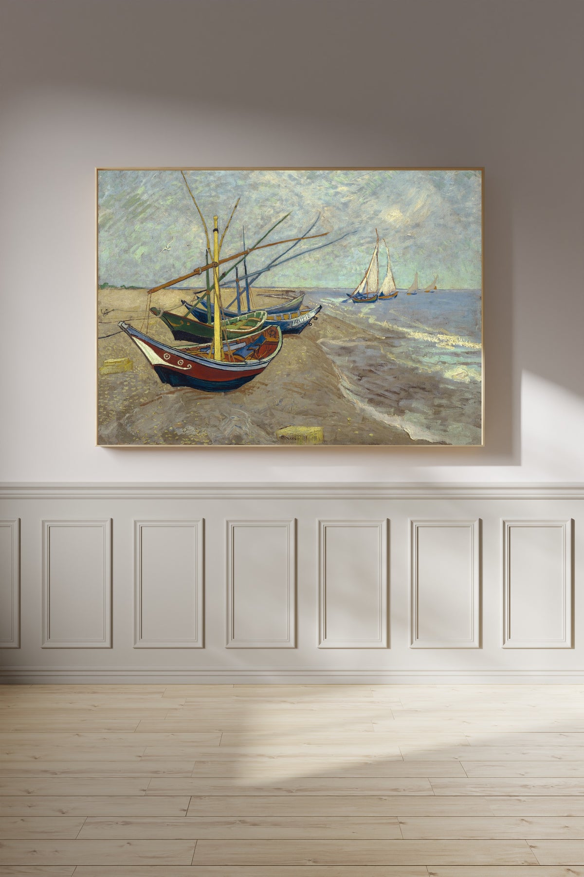 Vincent van Gogh — Fishing Boats on the Beach at Les Saintes-Maries-de-la-Mer | Fine Art Print