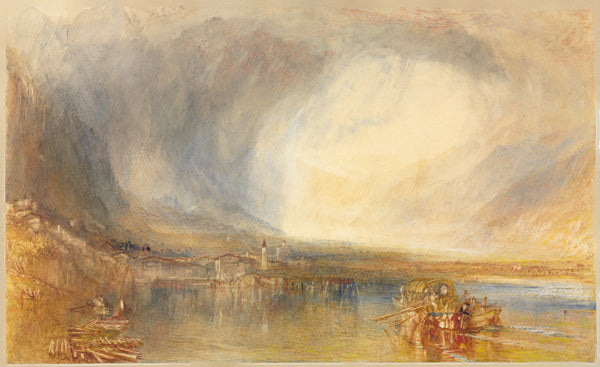 J.M.W. Turner — Flüelen, from the Lake of Lucerne | Landscape Fine Art Print