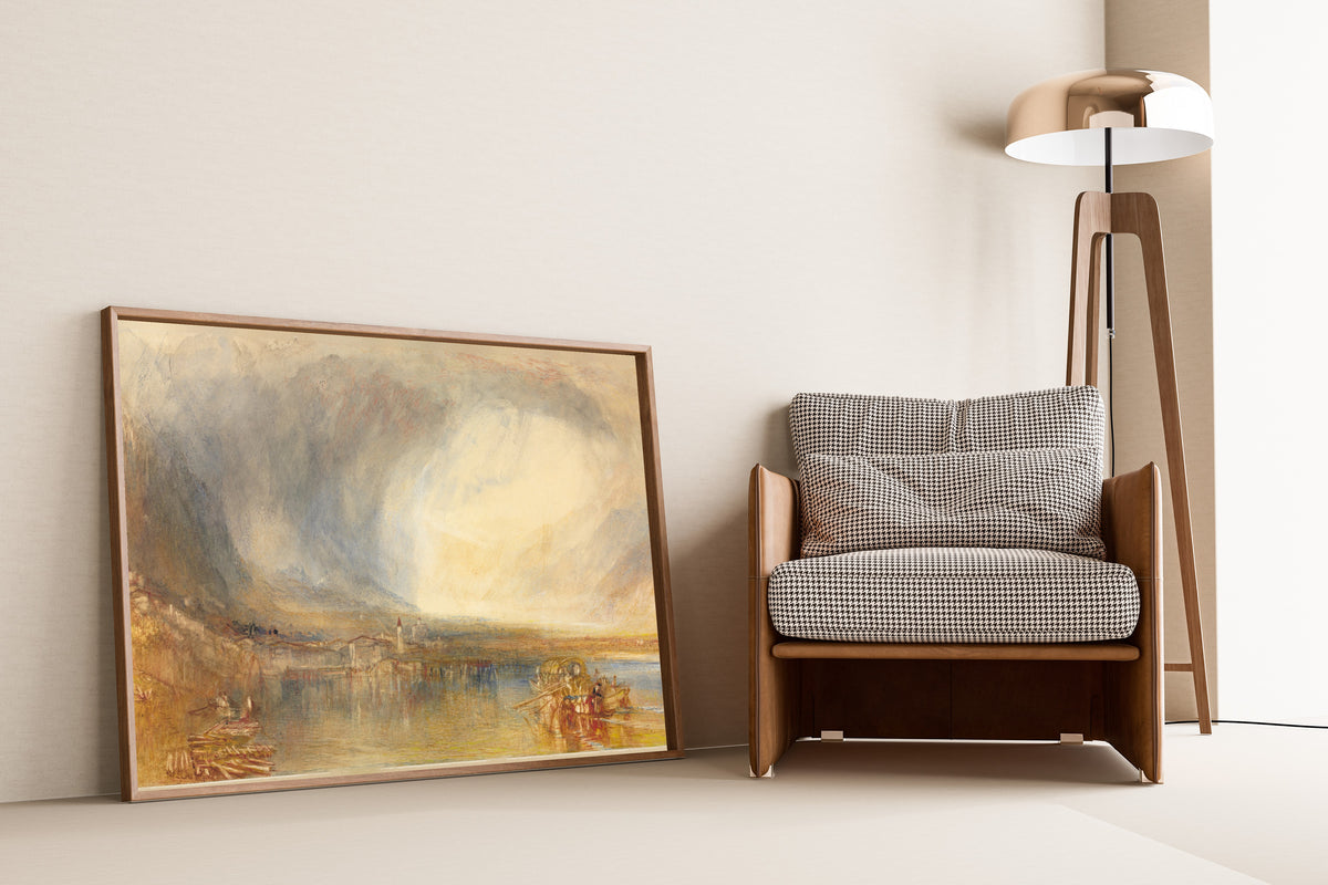 J.M.W. Turner — Flüelen, from the Lake of Lucerne | Landscape Fine Art Print