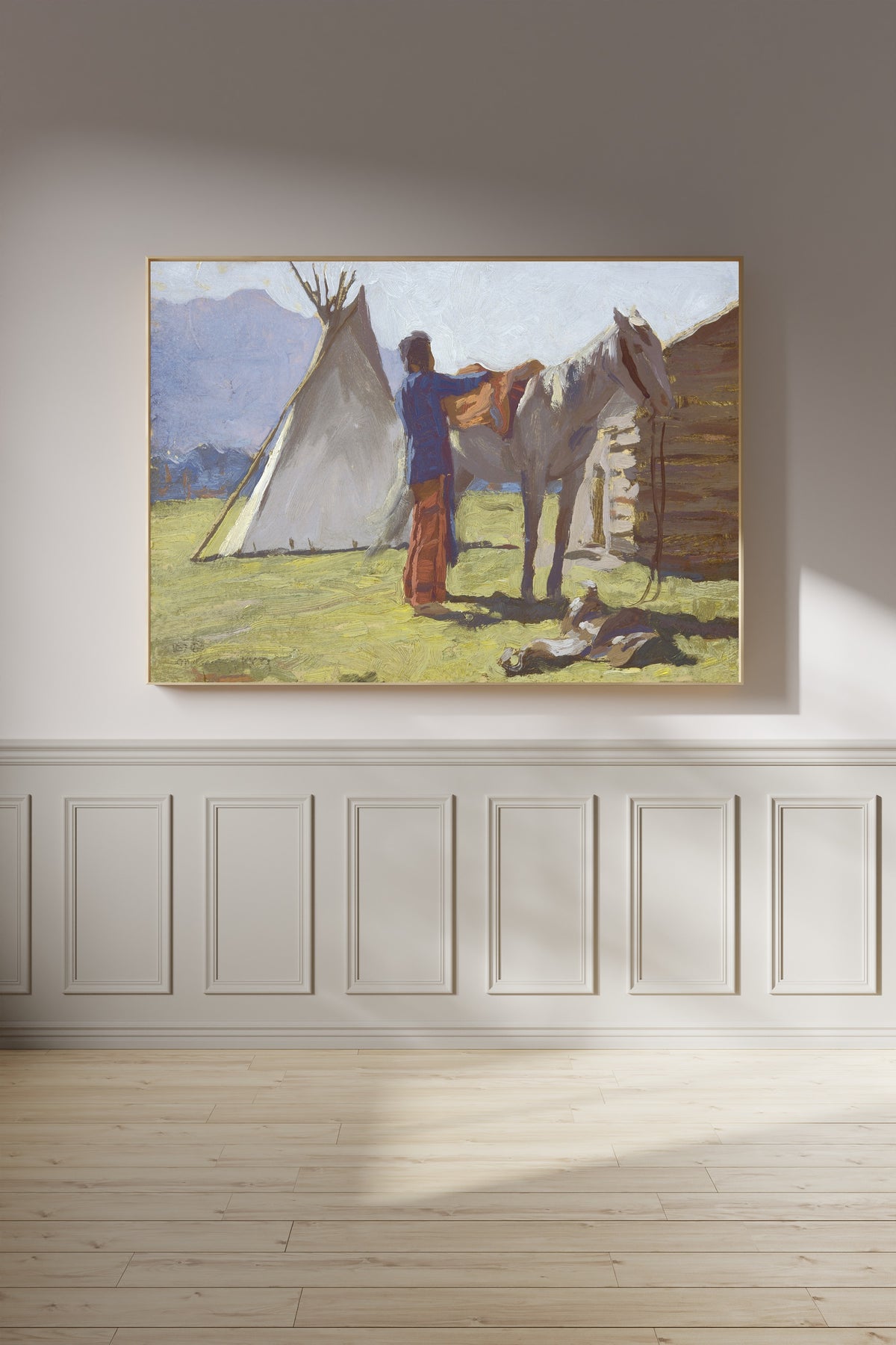 Maynard Dixon — Flathead Indian and Pony | Landscape Fine Art Print
