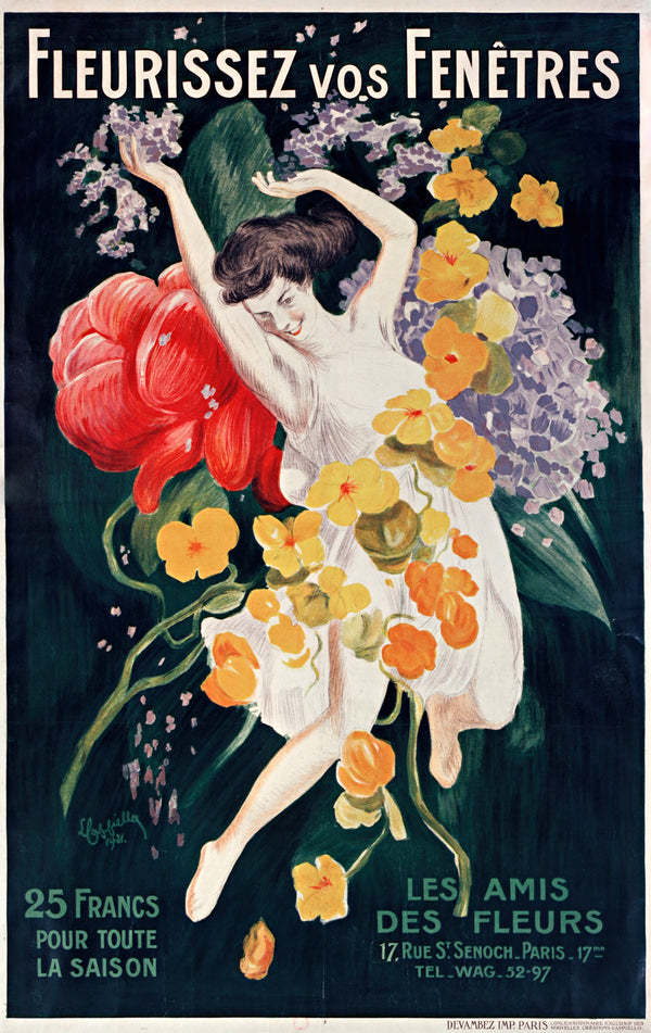 Leonetto Cappiello — Fleurissez vos fenêtres | Vintage Poster Print