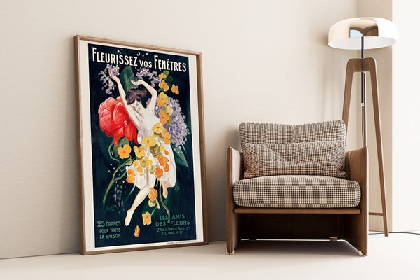 Leonetto Cappiello — Fleurissez vos fenêtres | Vintage Poster Print