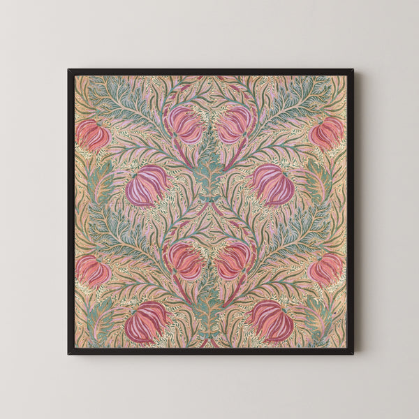 Arthur Heygate Mackmurdo — Flower and Leaf | Ornament Plate Print