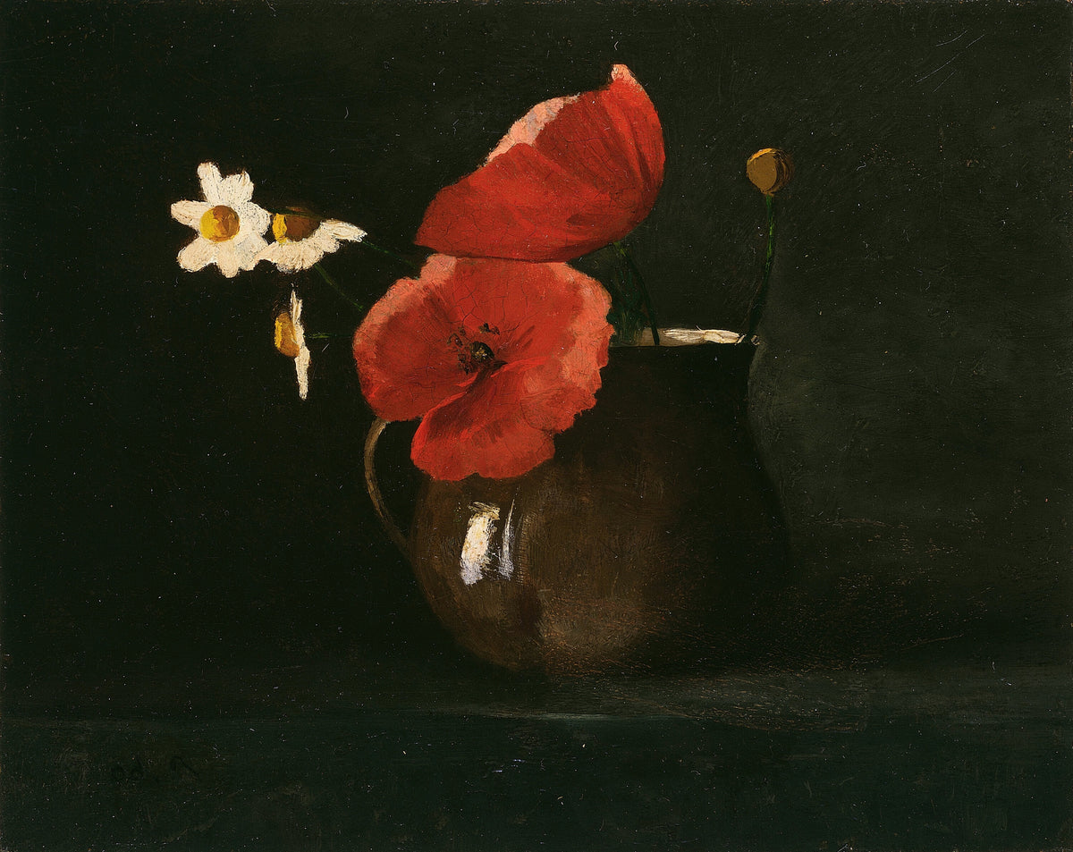 Odilon Redon — Flowers: Poppies and Daisies | Symbolist Art Print