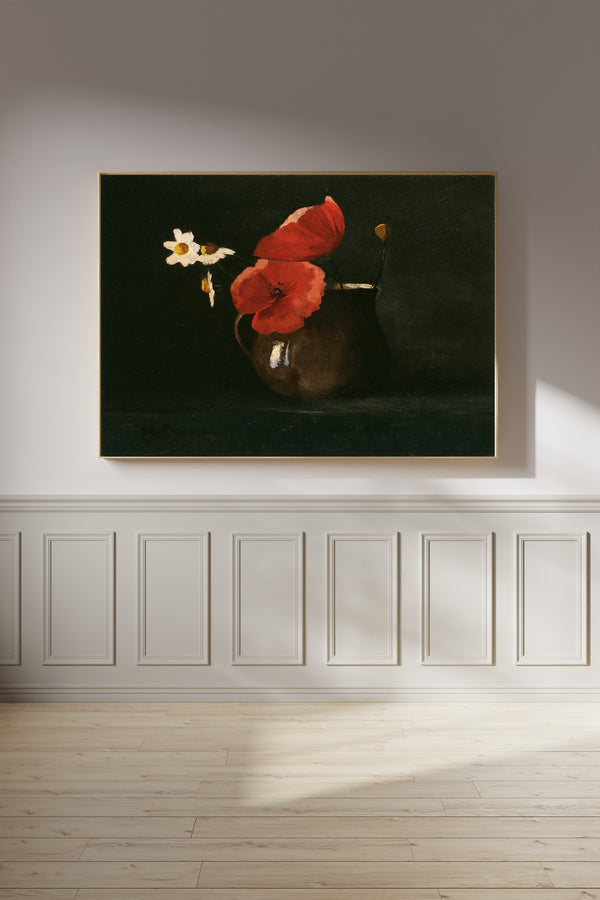 Odilon Redon — Flowers: Poppies and Daisies | Symbolist Art Print