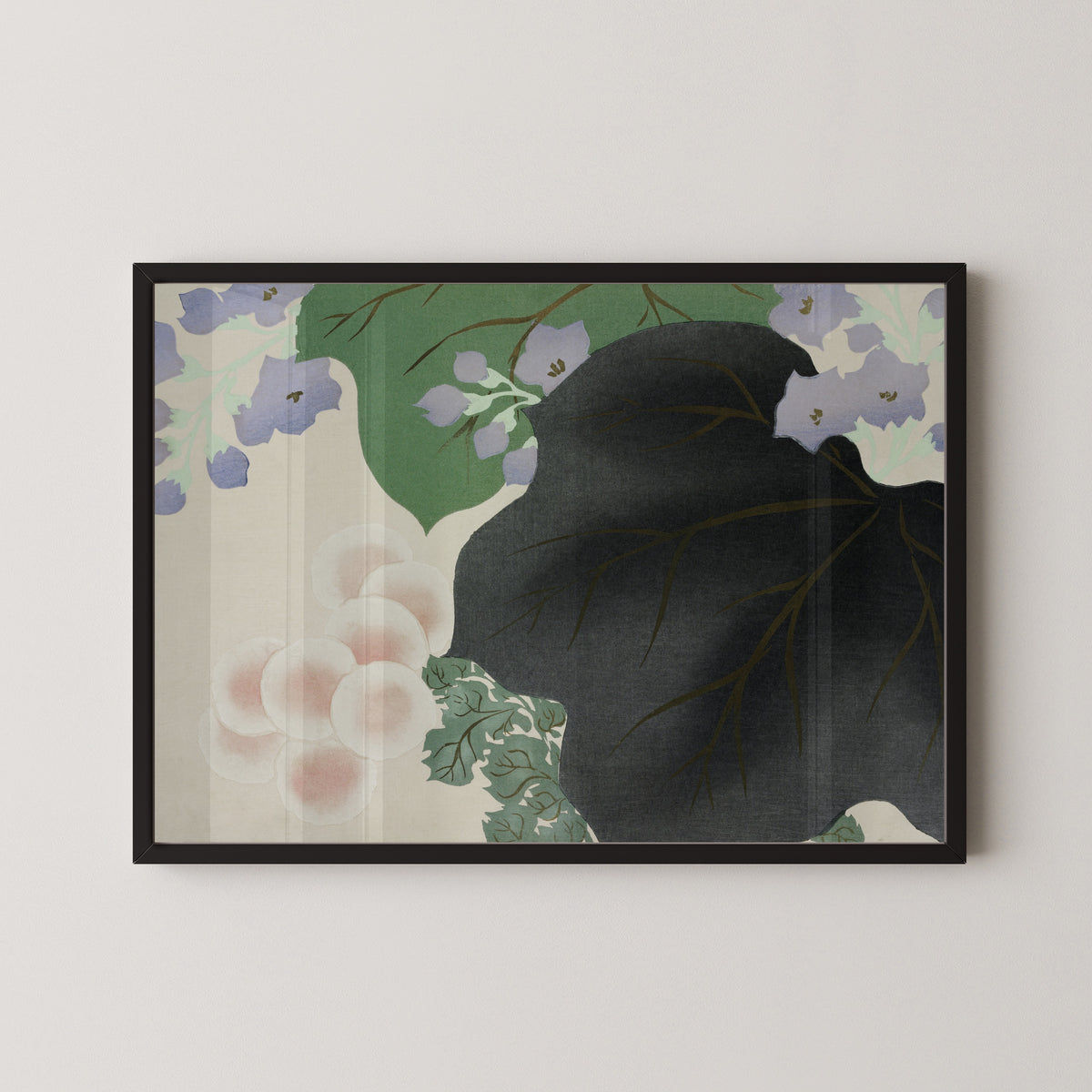 Kamisaka Sekka — Flowers and leaves, from Momoyogusa | Japanese Woodblock Print