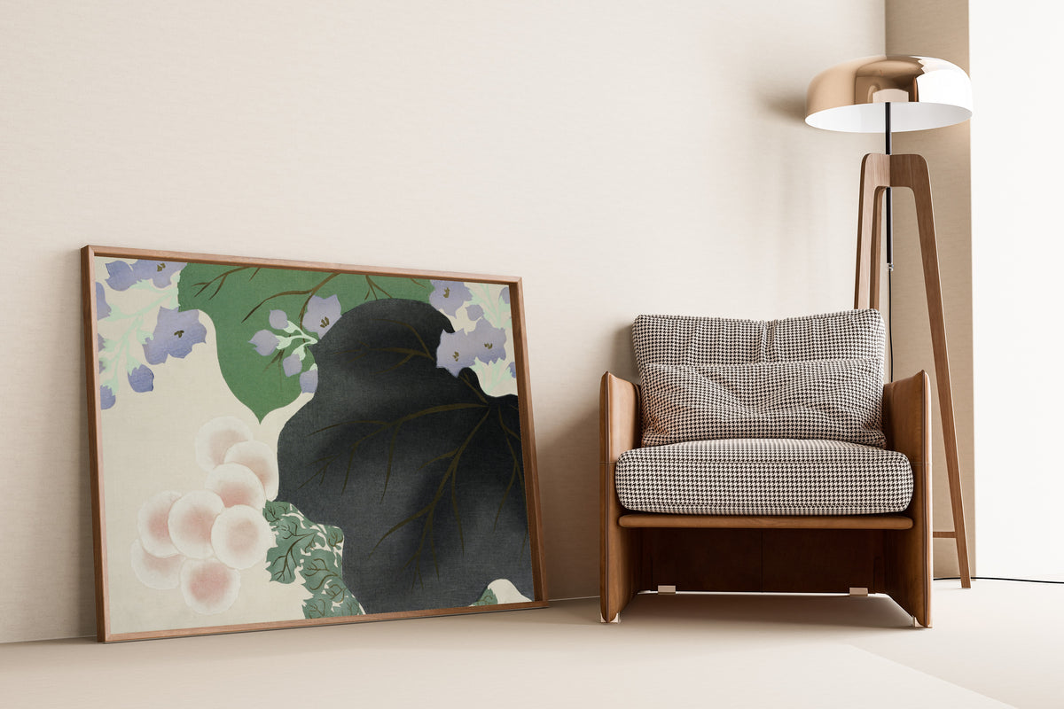 Kamisaka Sekka — Flowers and leaves, from Momoyogusa | Japanese Woodblock Print