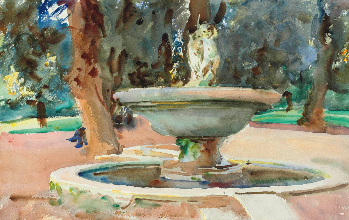 John Singer Sargent — Fontana dei Pupazzi, Villa Borghese, Rome | Fine Art Print