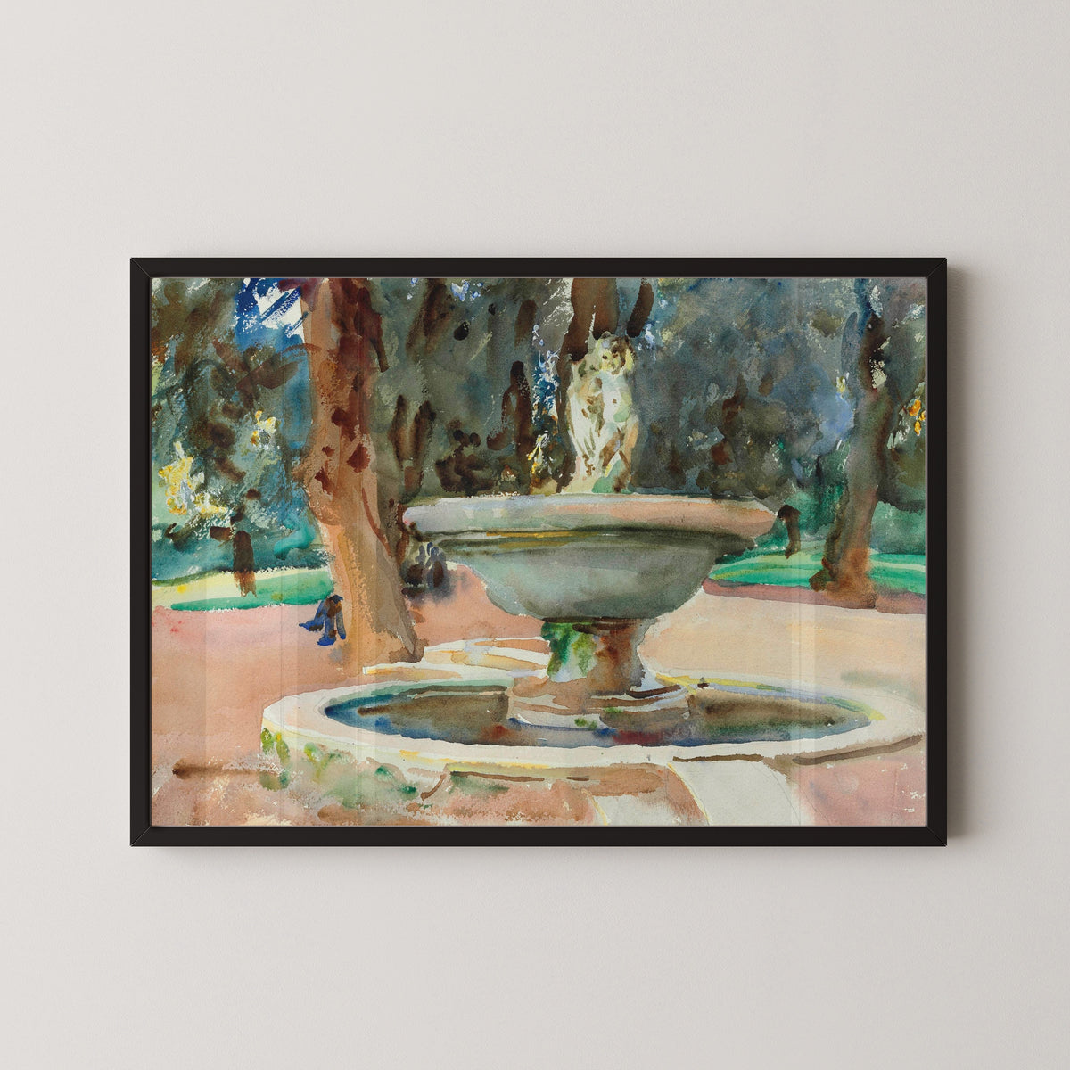 John Singer Sargent — Fontana dei Pupazzi, Villa Borghese, Rome | Fine Art Print