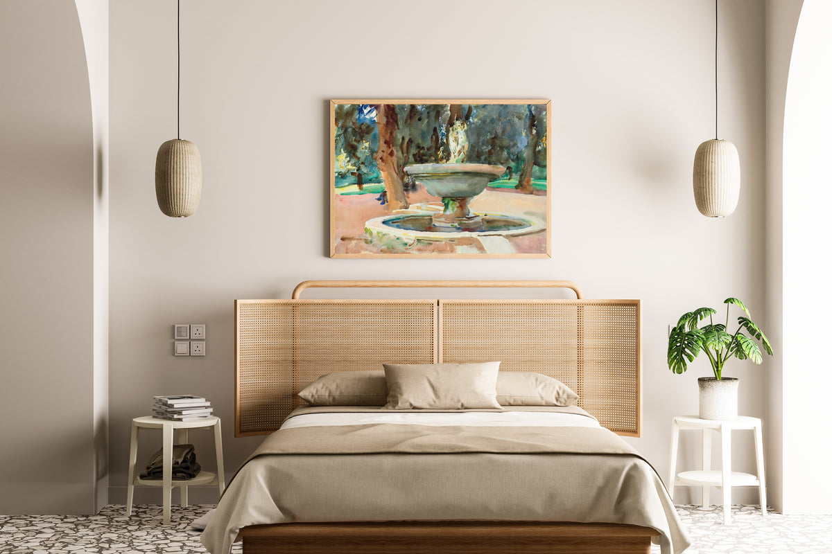 John Singer Sargent — Fontana dei Pupazzi, Villa Borghese, Rome | Fine Art Print