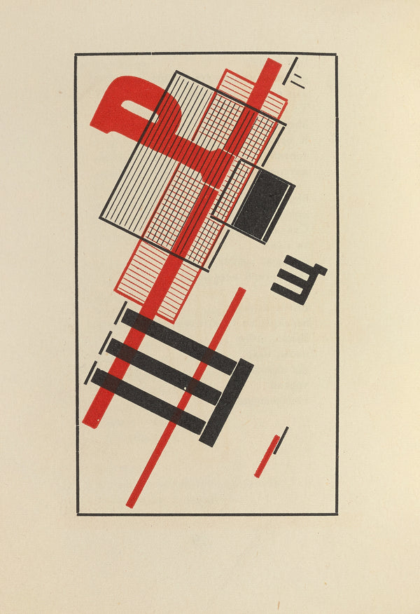 El Lissitzky — For the Voice: Composition with Red Letters | Constructivist Typography Print
