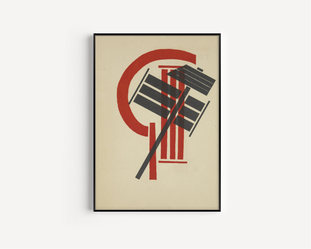 El Lissitzky — For the Voice: Third International (Illustration) | Constructivist Typography Print