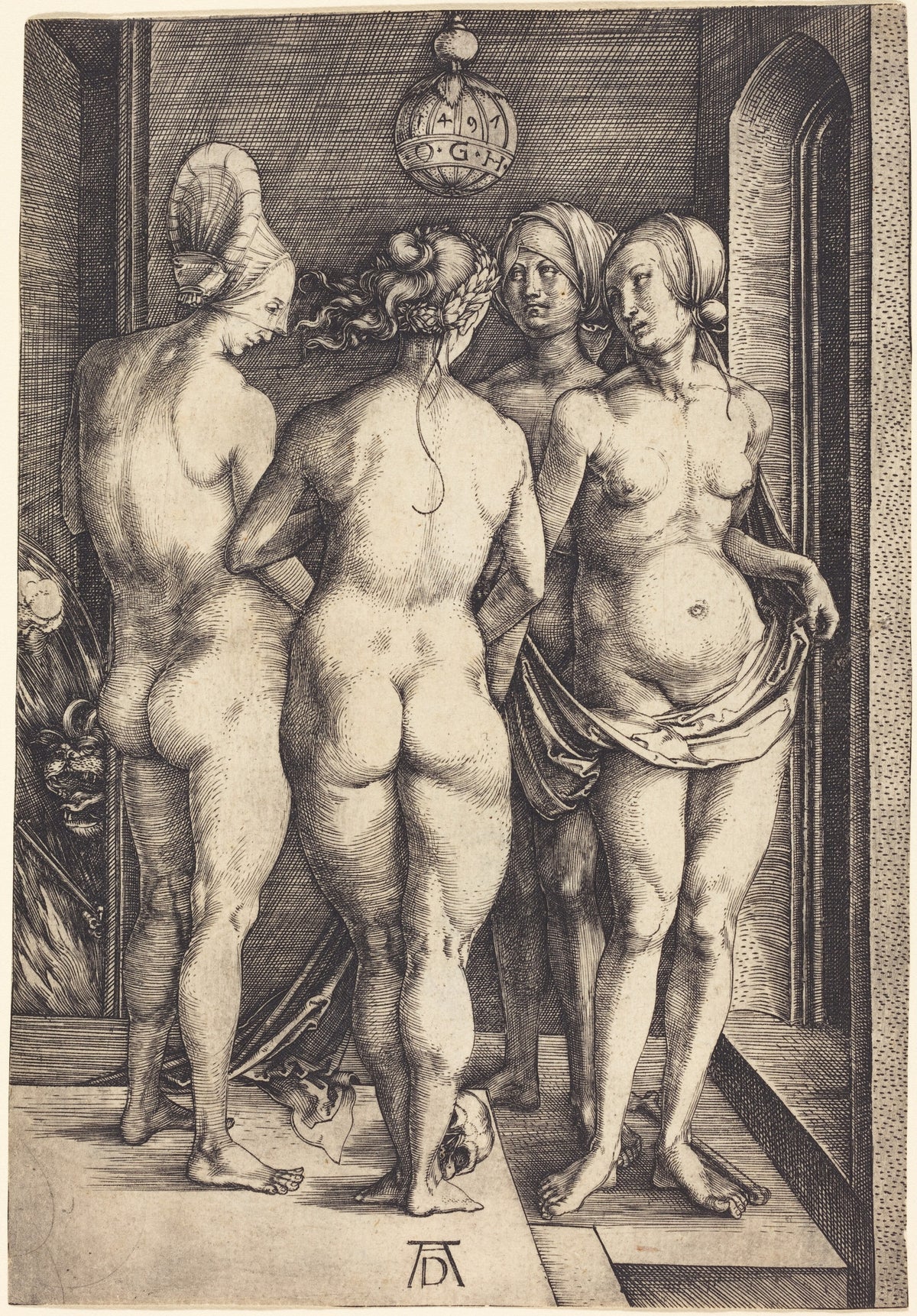 Albrecht Dürer — Four Naked Women | Engraving Print