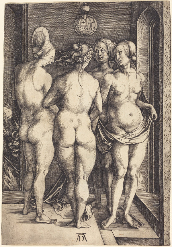 Albrecht Dürer — Four Naked Women | Engraving Print