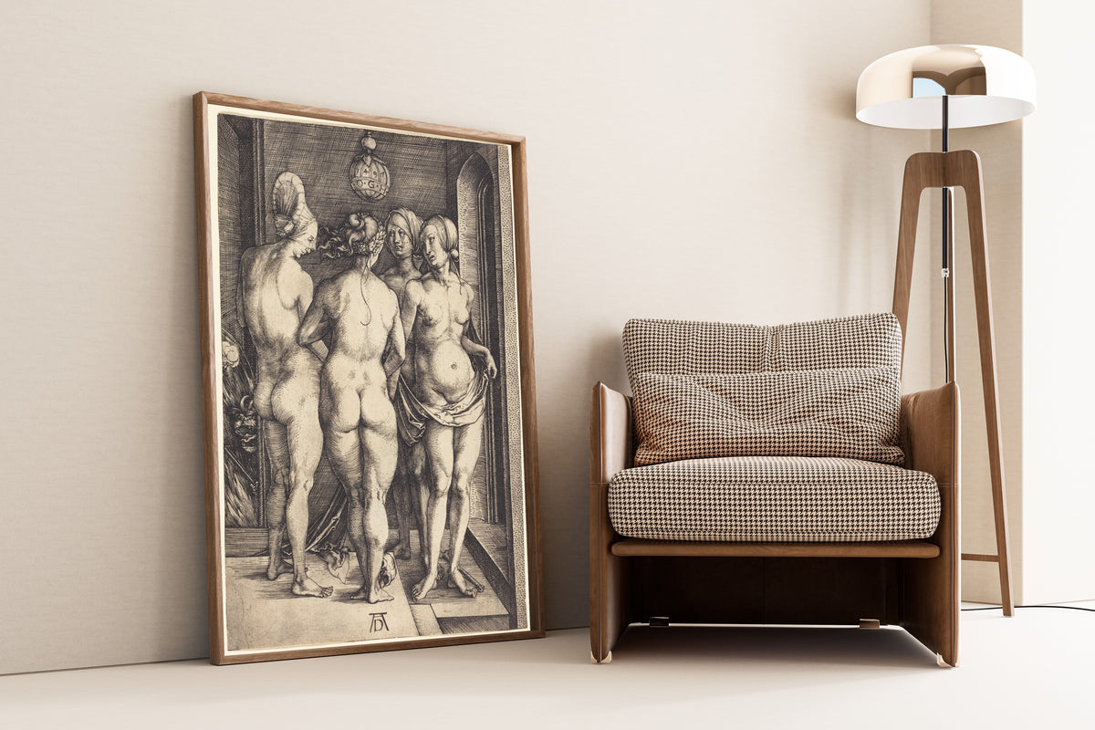 Albrecht Dürer — Four Naked Women | Engraving Print