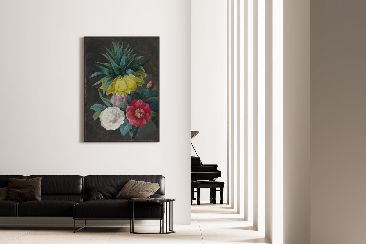 Pierre-Joseph Redouté — Four Peonies and a Crown Imperial | Botanical Illustration Print