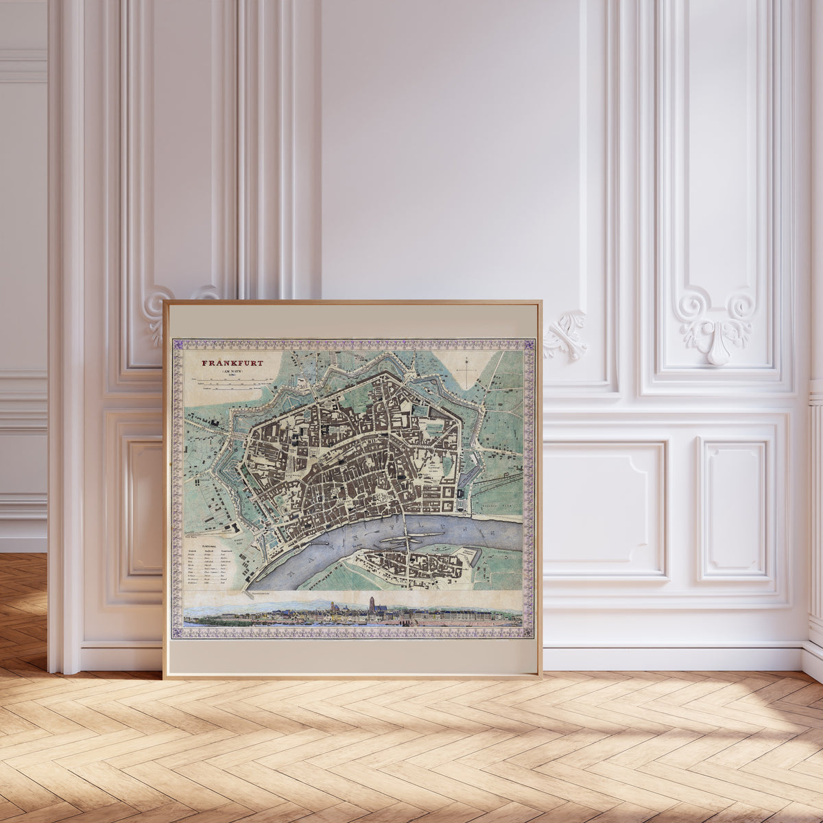 Frankfurt am Main | Antique City Plan Print