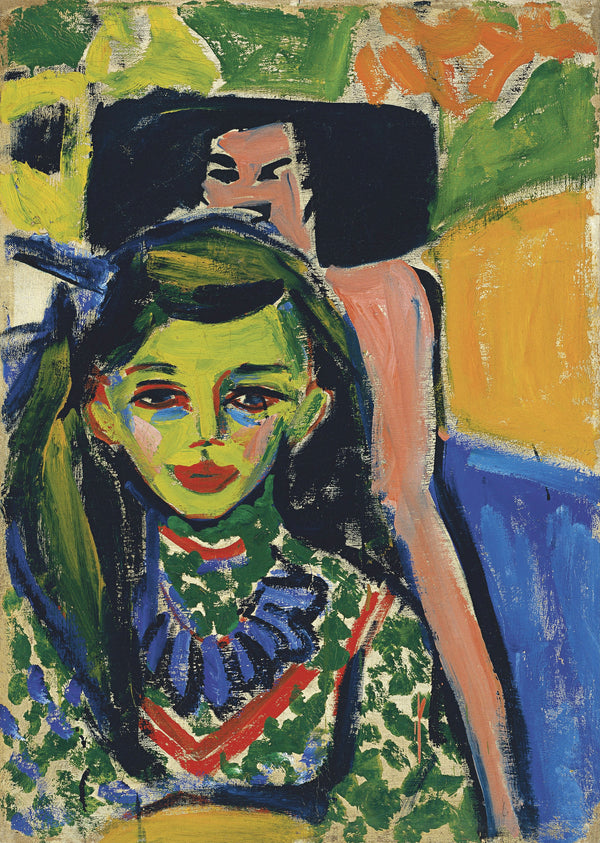 Ernst Ludwig Kirchner — Fränzi in front of Carved Chair | Fine Art Print