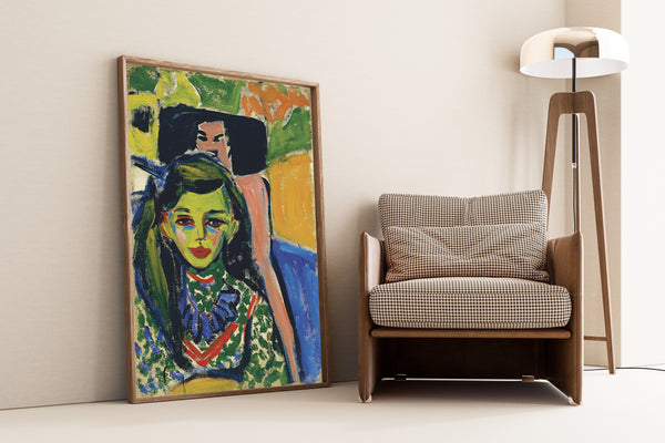 Ernst Ludwig Kirchner — Fränzi in front of Carved Chair | Fine Art Print